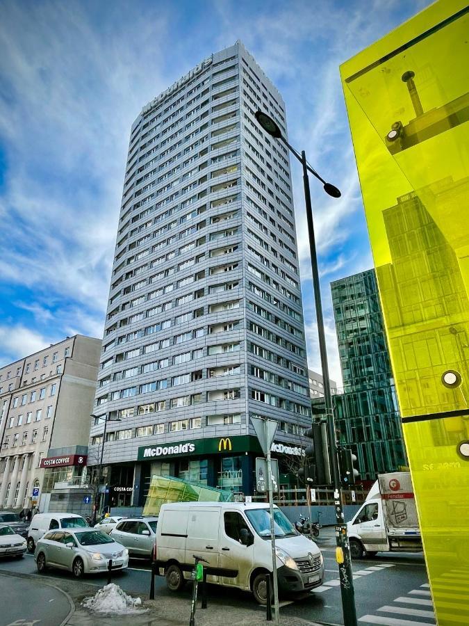 Super Apartament Blue Scisle Centrum Dwie Linie Metra Netflix Wifi 300 Mbs Panorama Miasta Varsó Kültér fotó