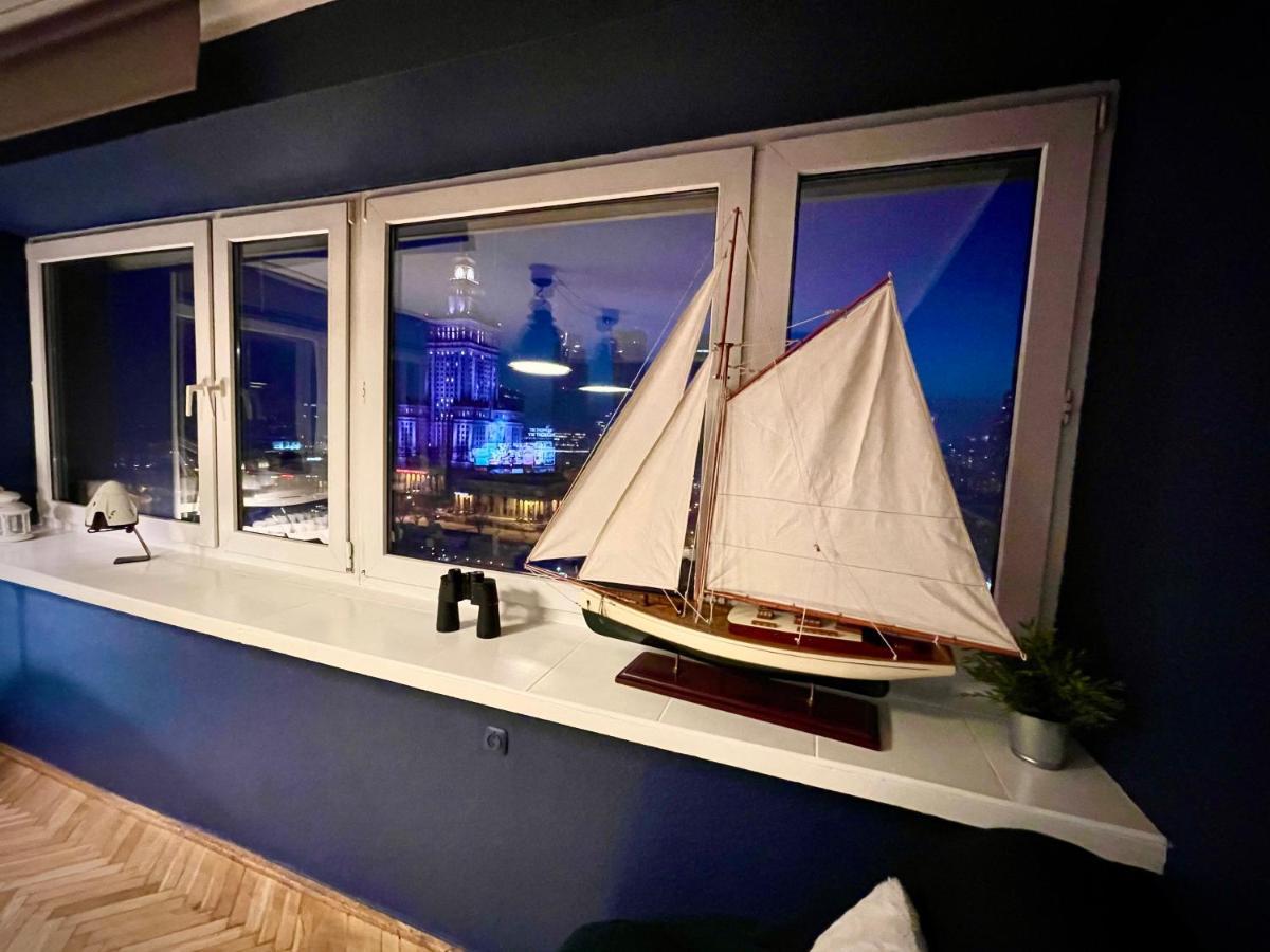 Super Apartament Blue Scisle Centrum Dwie Linie Metra Netflix Wifi 300 Mbs Panorama Miasta Varsó Kültér fotó