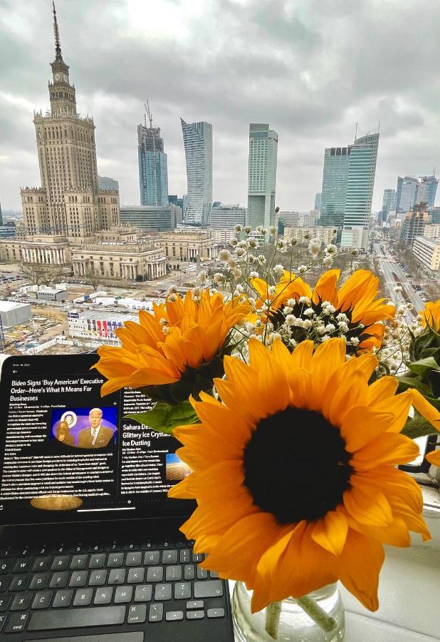 Super Apartament Blue Scisle Centrum Dwie Linie Metra Netflix Wifi 300 Mbs Panorama Miasta Varsó Kültér fotó