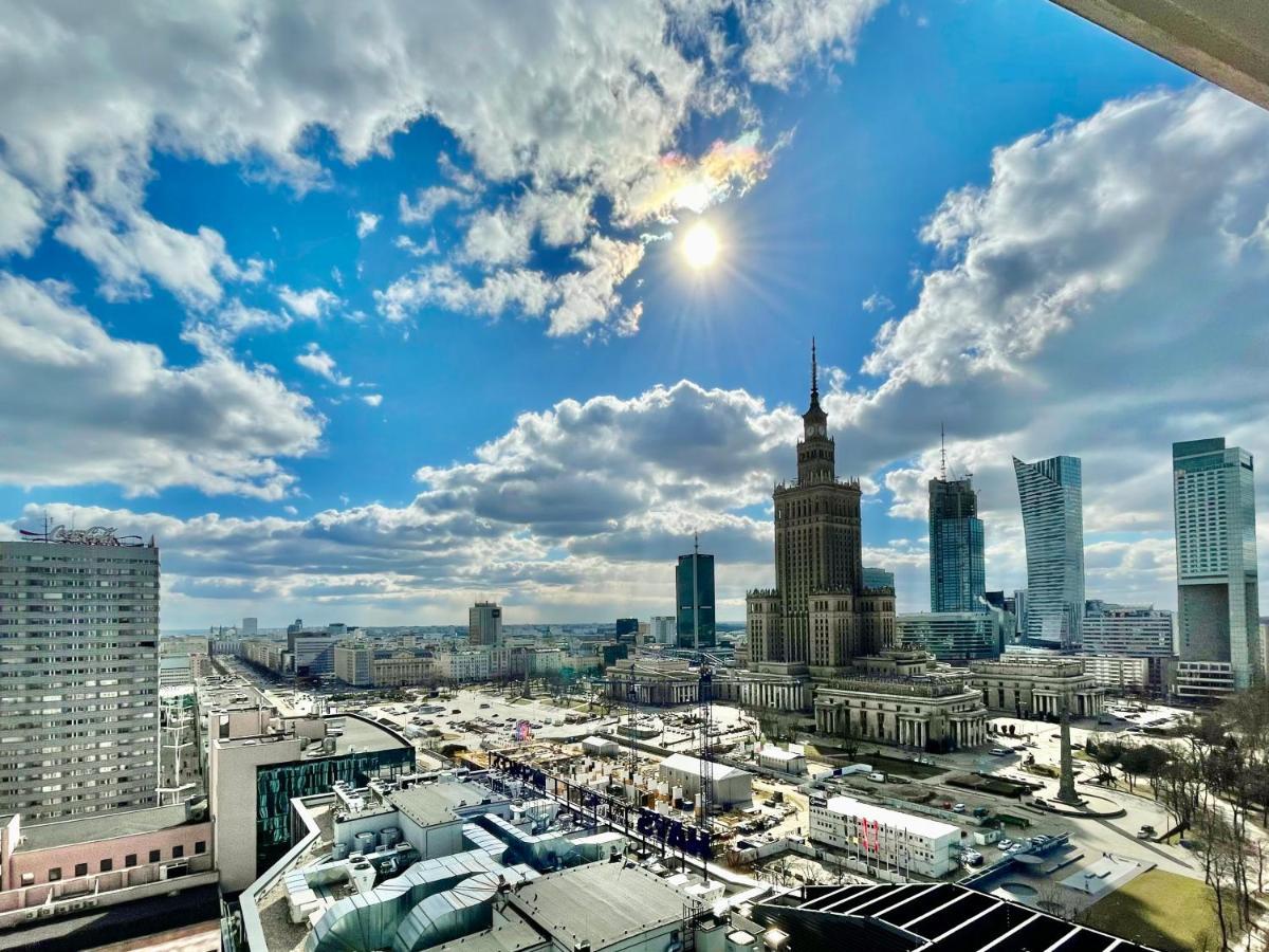 Super Apartament Blue Scisle Centrum Dwie Linie Metra Netflix Wifi 300 Mbs Panorama Miasta Varsó Kültér fotó