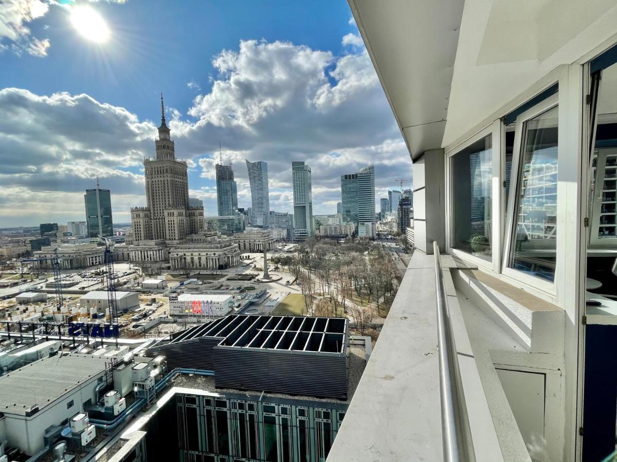 Super Apartament Blue Scisle Centrum Dwie Linie Metra Netflix Wifi 300 Mbs Panorama Miasta Varsó Kültér fotó