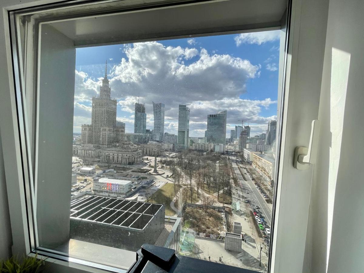 Super Apartament Blue Scisle Centrum Dwie Linie Metra Netflix Wifi 300 Mbs Panorama Miasta Varsó Kültér fotó